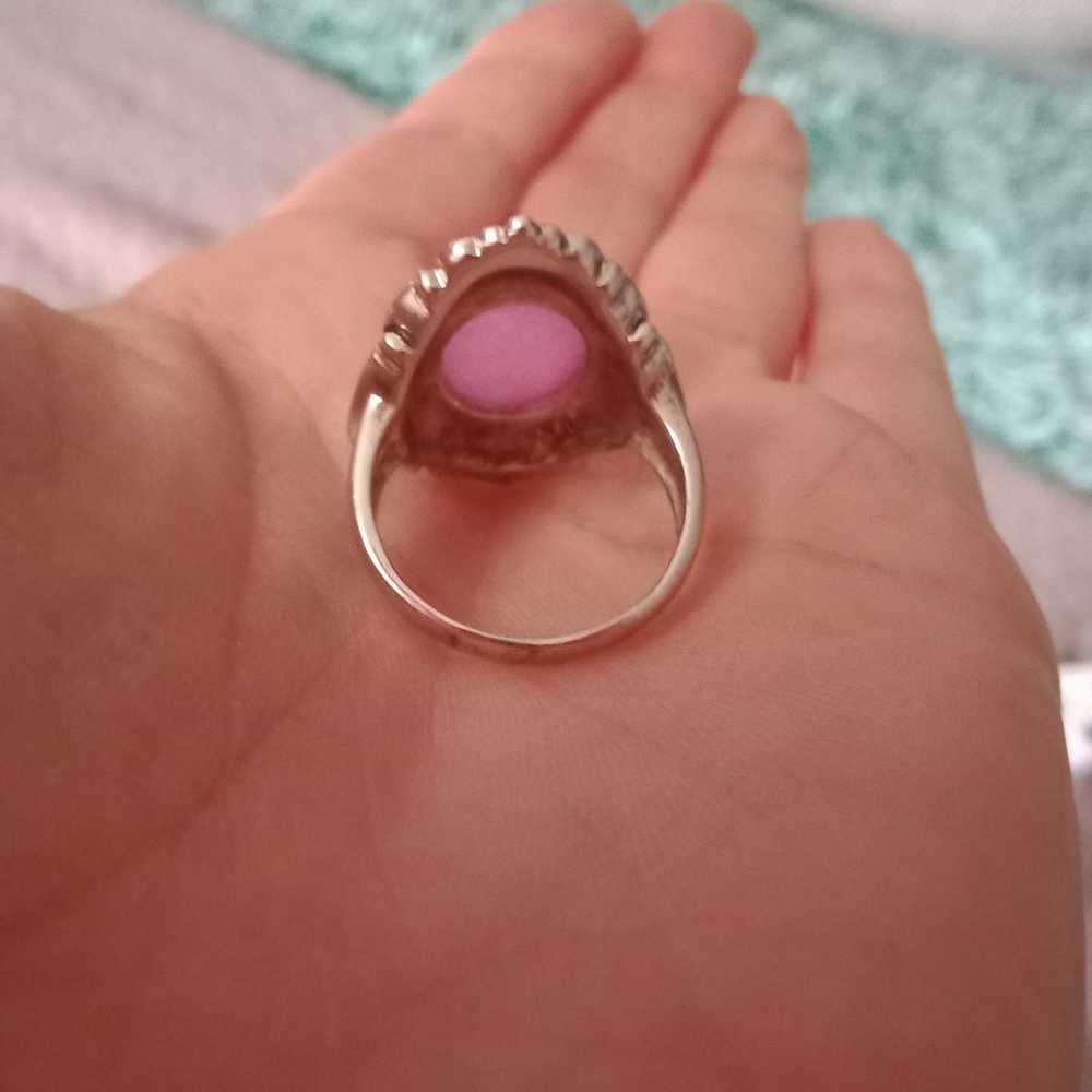 Vintage 925 FAS Pink Tourmaline Ring - image 7