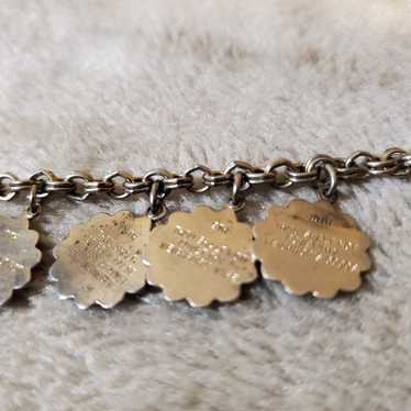 Vintage 10 Commandments Charm Bracelet