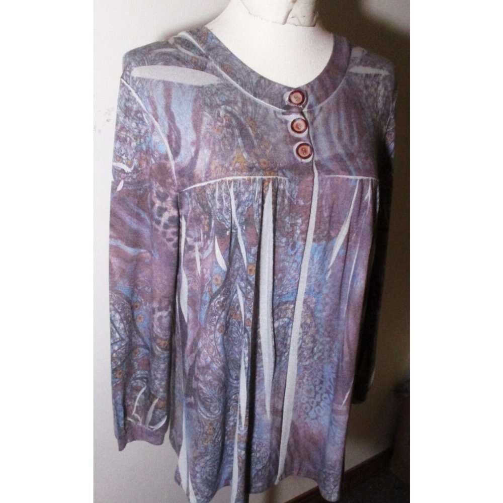 Vintage Women's SUZIE Couture Gray Long Sleeve Ca… - image 3