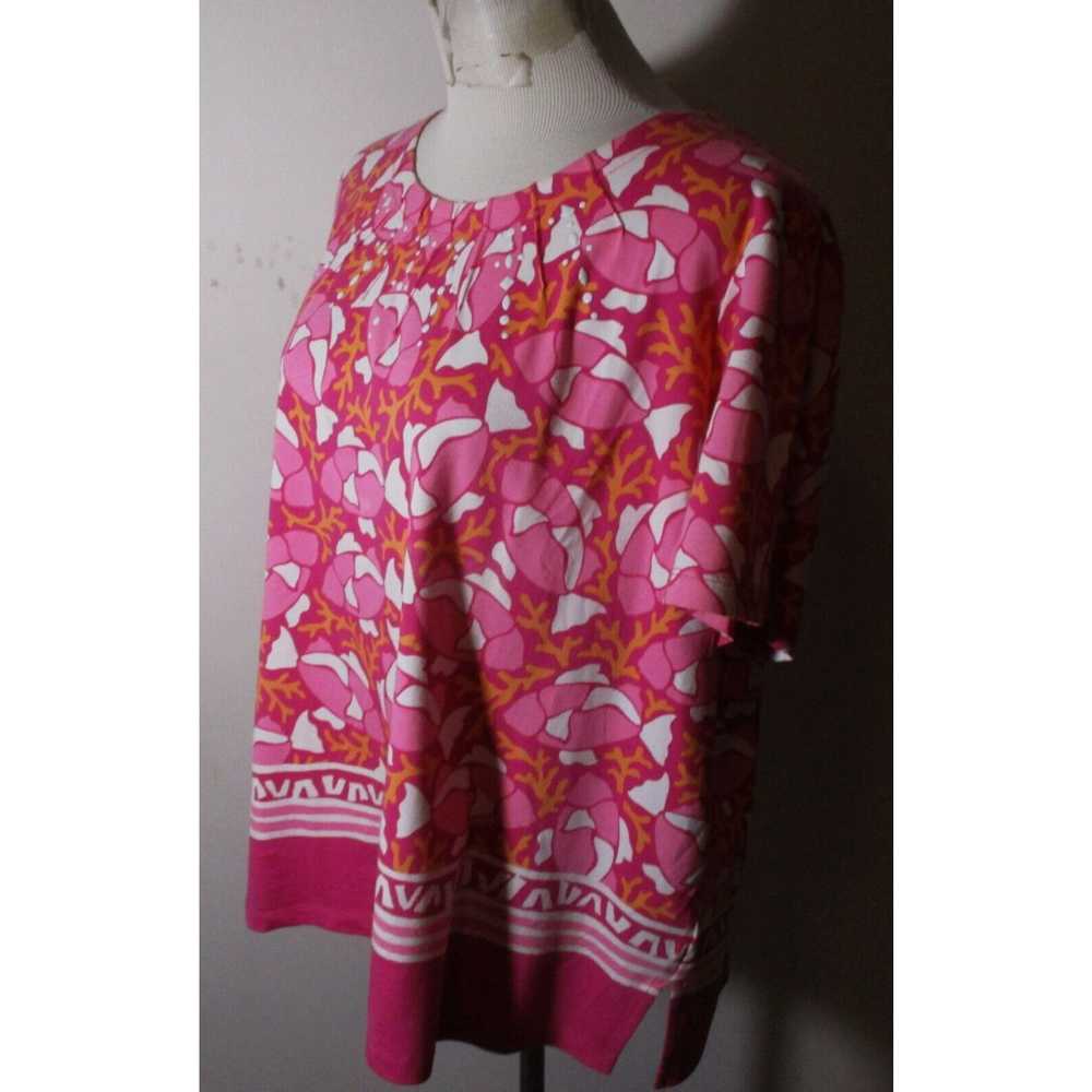 Vintage Women's ALFRED DUNNER Pink Beaded Trim Sh… - image 4