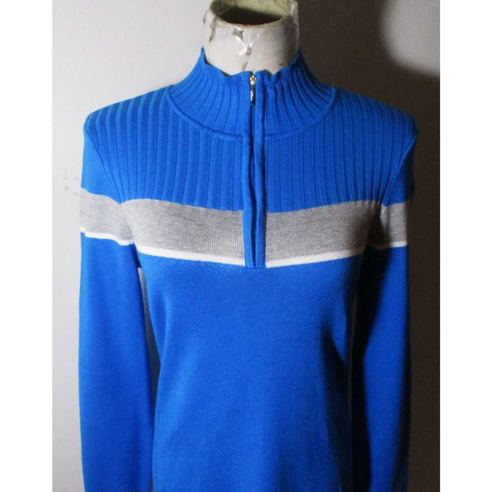 Vintage Women's NILS Blue Tight Knit Spun Rayon 1… - image 2