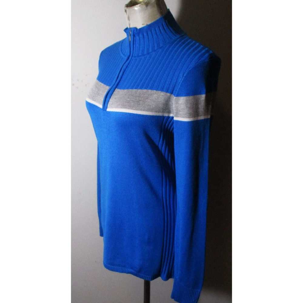 Vintage Women's NILS Blue Tight Knit Spun Rayon 1… - image 4