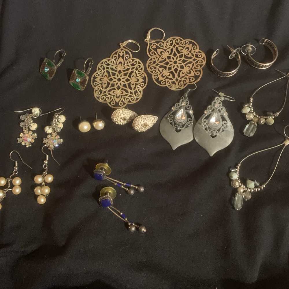 Vintage earrings lot - image 1