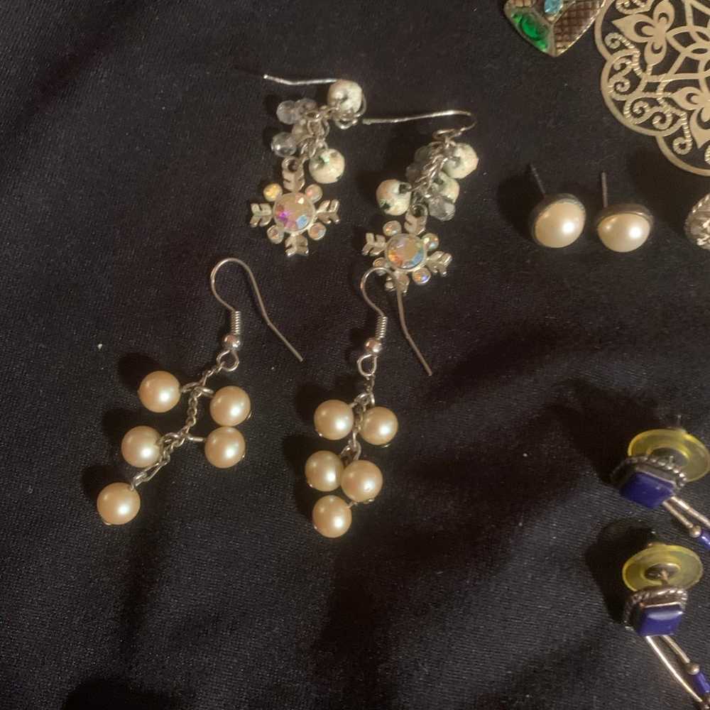 Vintage earrings lot - image 6