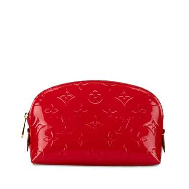 Red Louis Vuitton Monogram Vernis Cosmetic Pouch - image 1