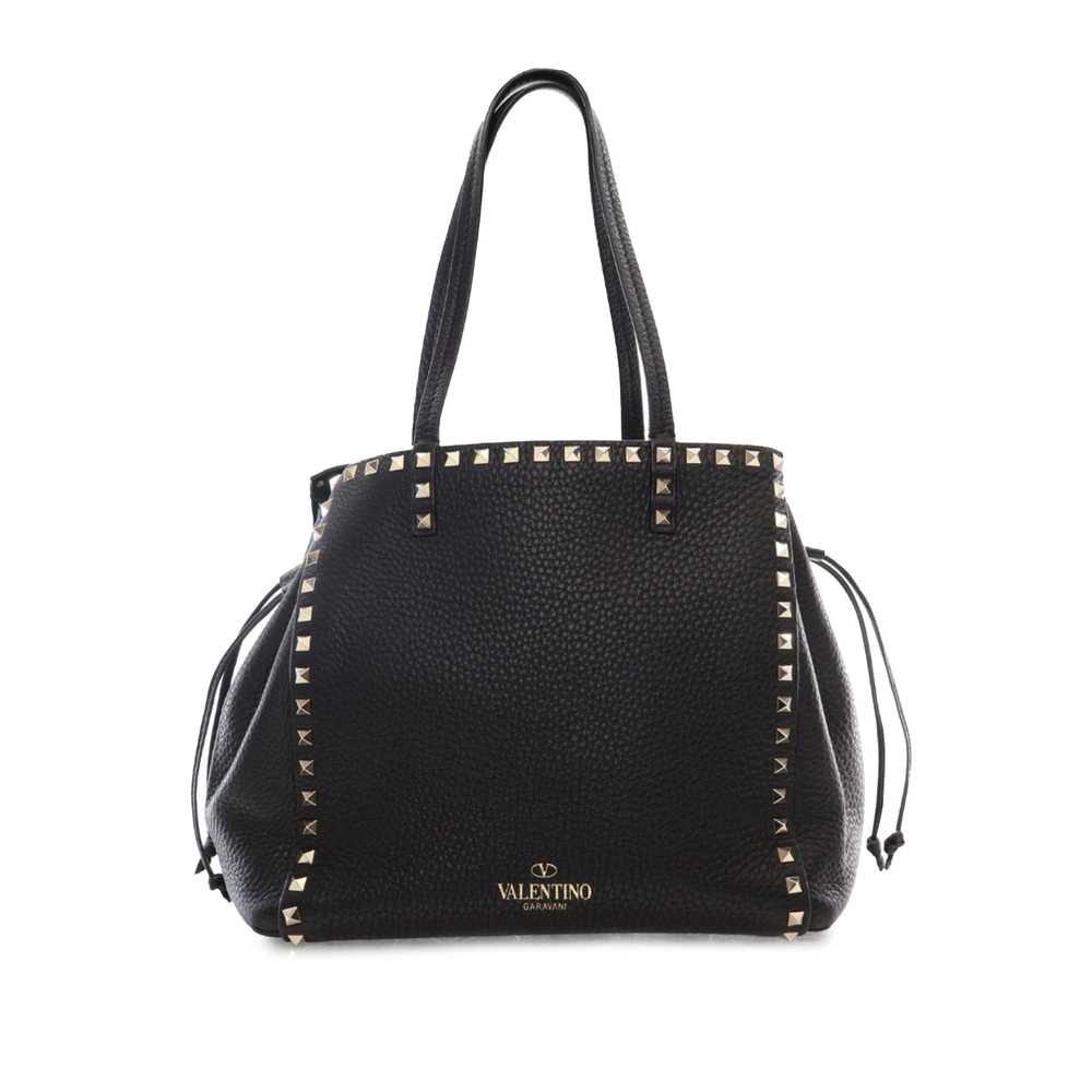 Black Valentino Rockstud Drawstring Tote - image 1