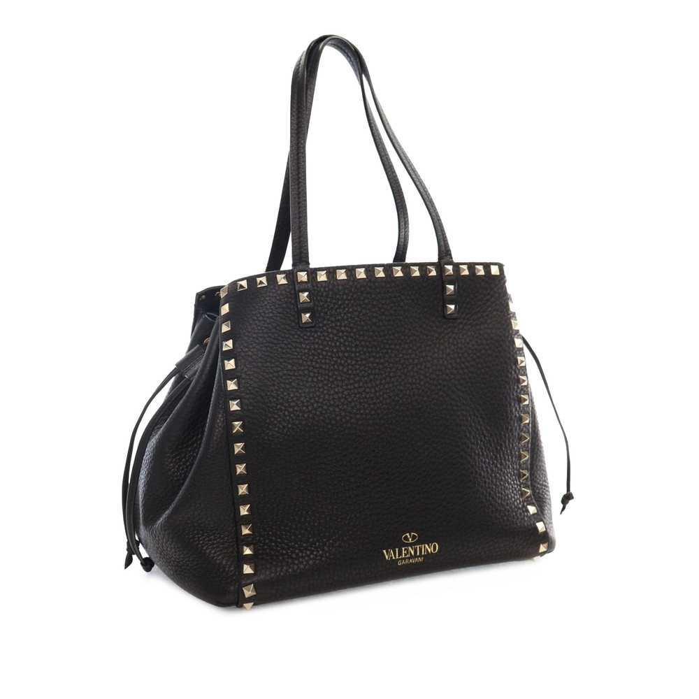 Black Valentino Rockstud Drawstring Tote - image 2