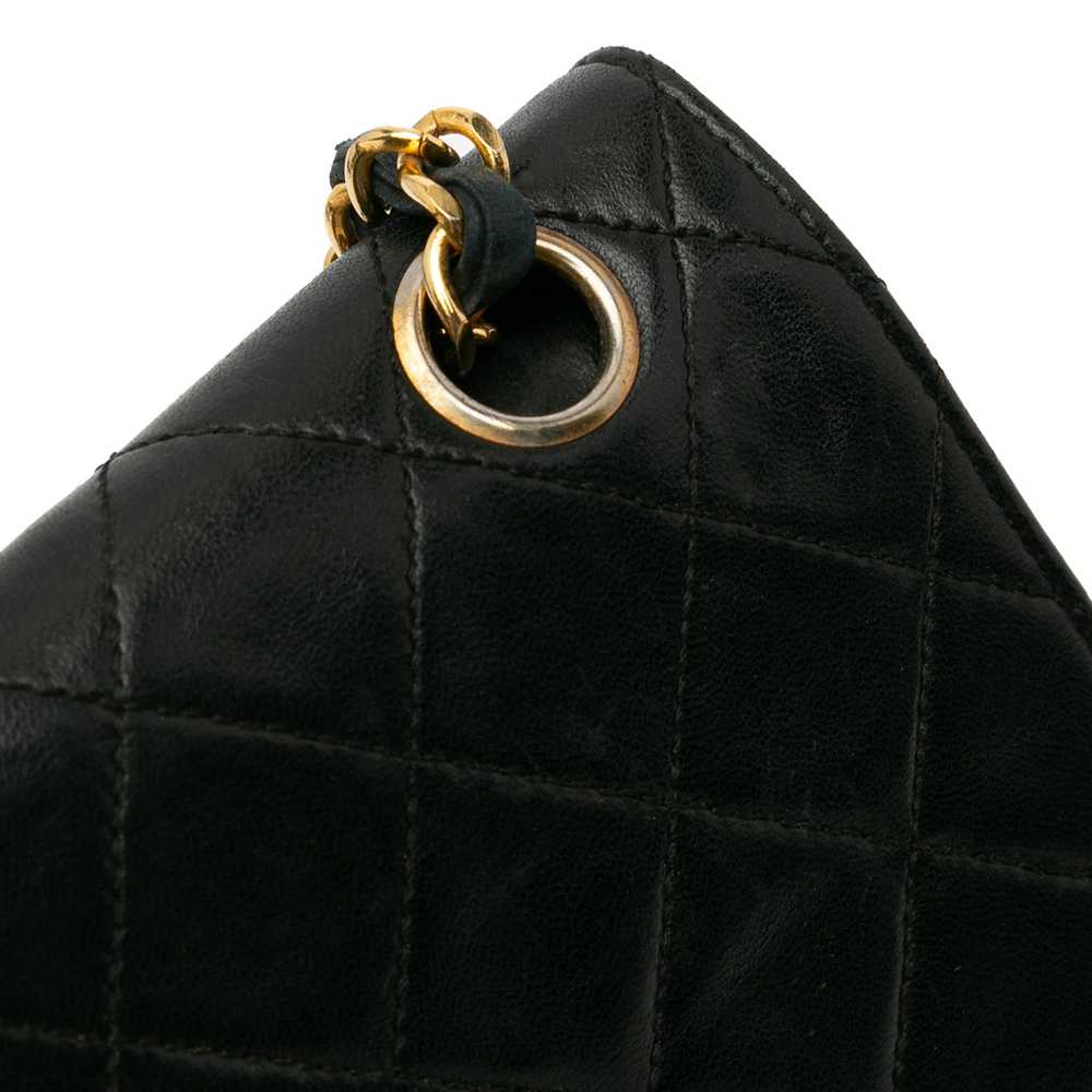 Black Chanel Medium Quilted Lambskin Double Flap … - image 11