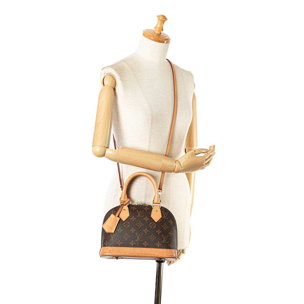 Brown Louis Vuitton Monogram Alma BB Satchel - image 12