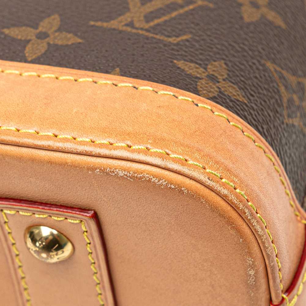 Brown Louis Vuitton Monogram Alma BB Satchel - image 9