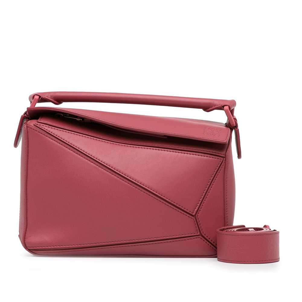 Pink LOEWE Medium Puzzle Bag Satchel - image 9