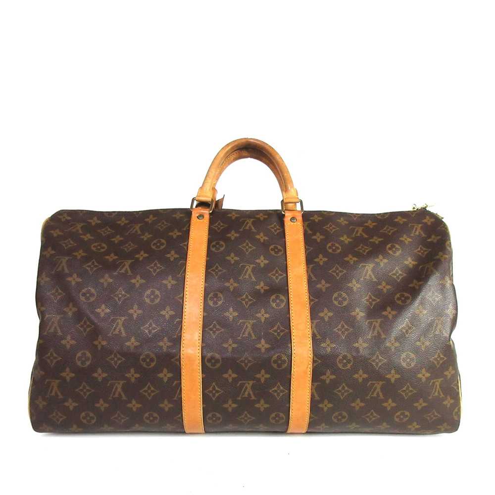 Brown Louis Vuitton Monogram Keepall Bandouliere … - image 3