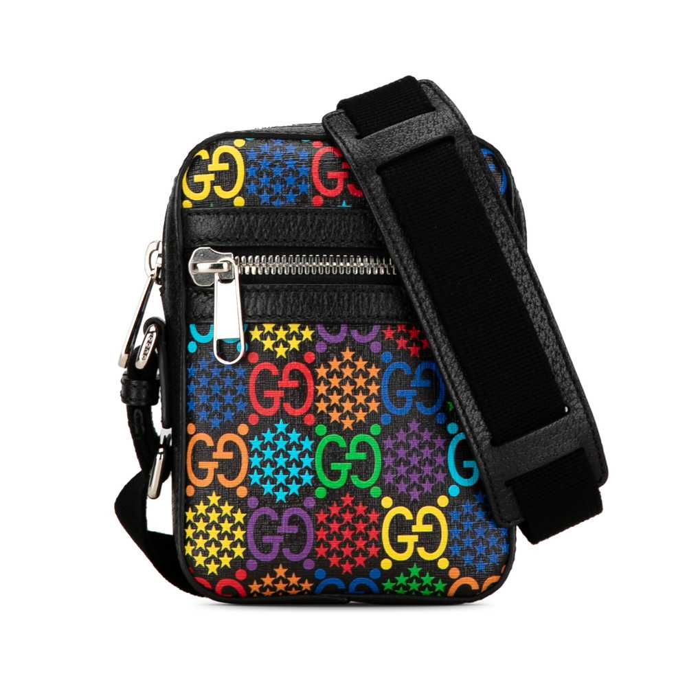 Black Gucci GG Supreme Psychedelic Crossbody Bag - image 1