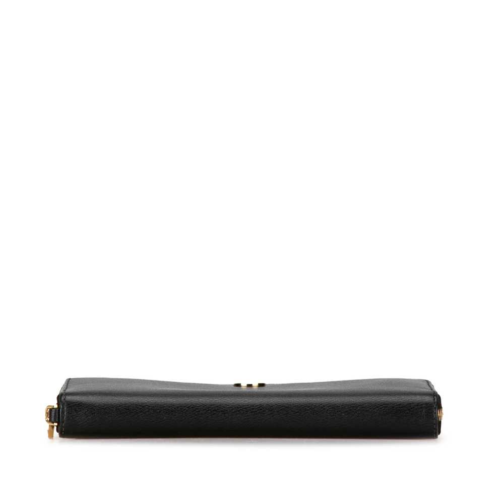 Black LOEWE Anagram Leather Long Wallet - image 4