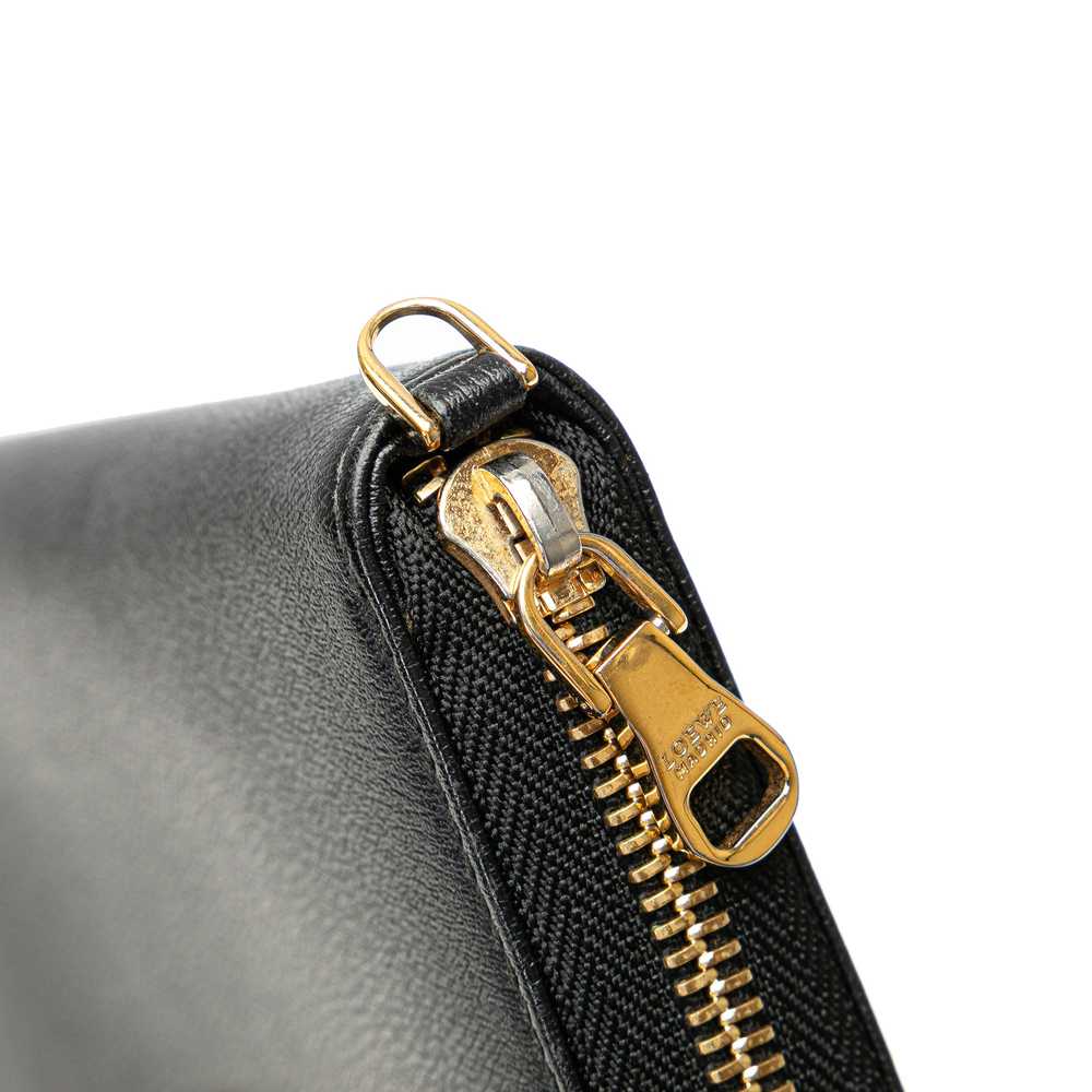 Black LOEWE Anagram Leather Long Wallet - image 9