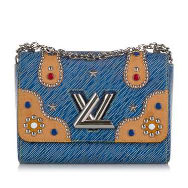 Blue Louis Vuitton Studded Epi Twist MM Crossbody… - image 1