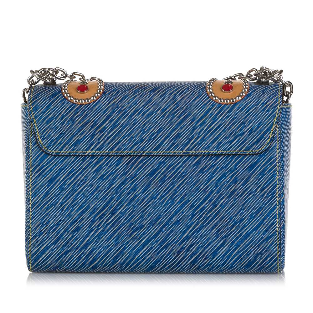 Blue Louis Vuitton Studded Epi Twist MM Crossbody… - image 3