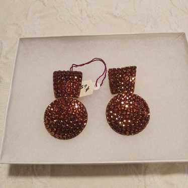 Vintage 90s clip on earrings - image 1