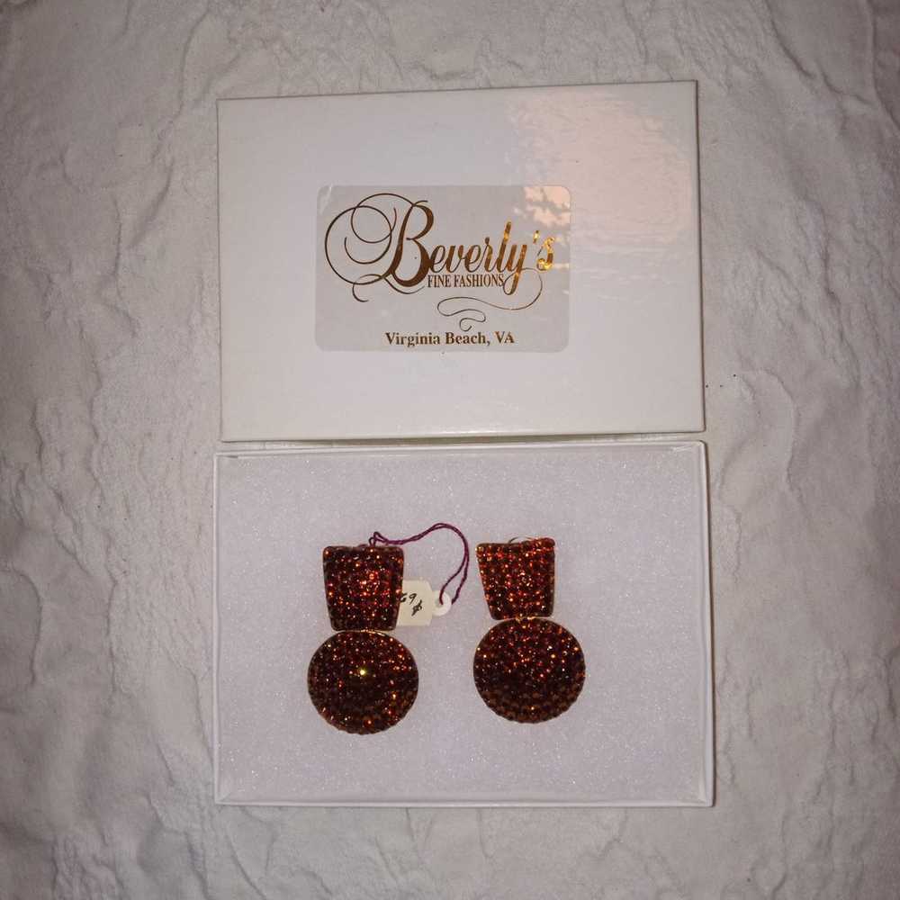 Vintage 90s clip on earrings - image 4