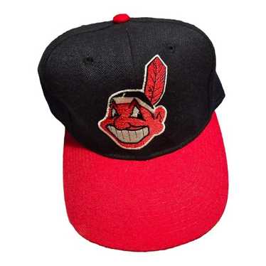 MLB Indians team 90’s cap Vintage 90s Cleveland Indians Youngan Outdoor Cap Plain Logo