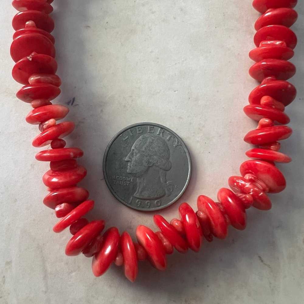 Vintage Red Coral Necklace - image 10