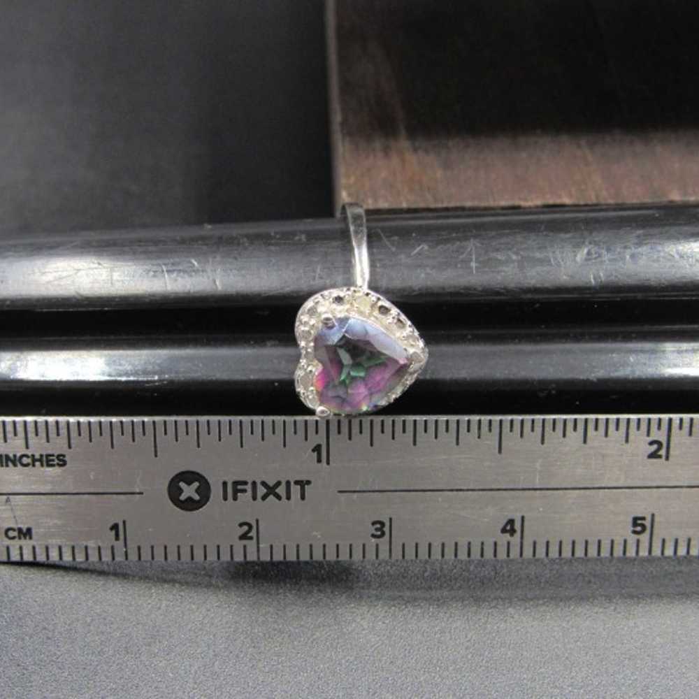 Size 6.75 Sterling Mystic Quartz Ring - image 7