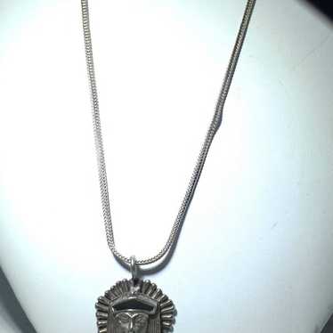 Sterling Silver Necklace Egyptian Pharoa
