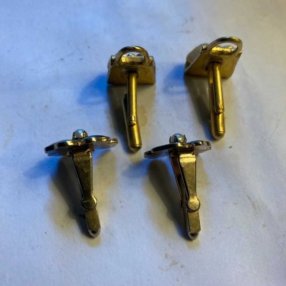 2 pairs of ladies Mid Century cufflinks - image 9