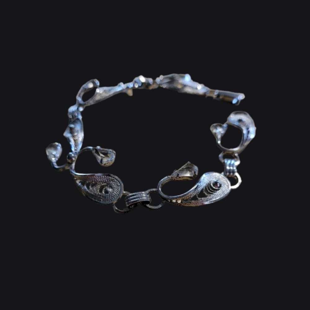 Vintage Sterling Silver Filigree Jewelry

Bracele… - image 2