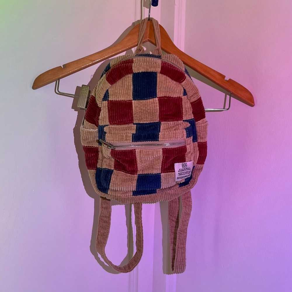 Corduroy mini backpack - image 2