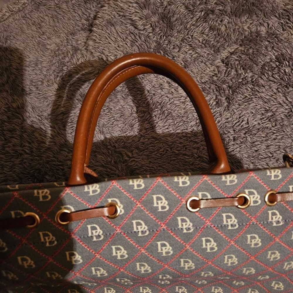 Dooney & Bourke Black Multicolor Signature Fabric… - image 4