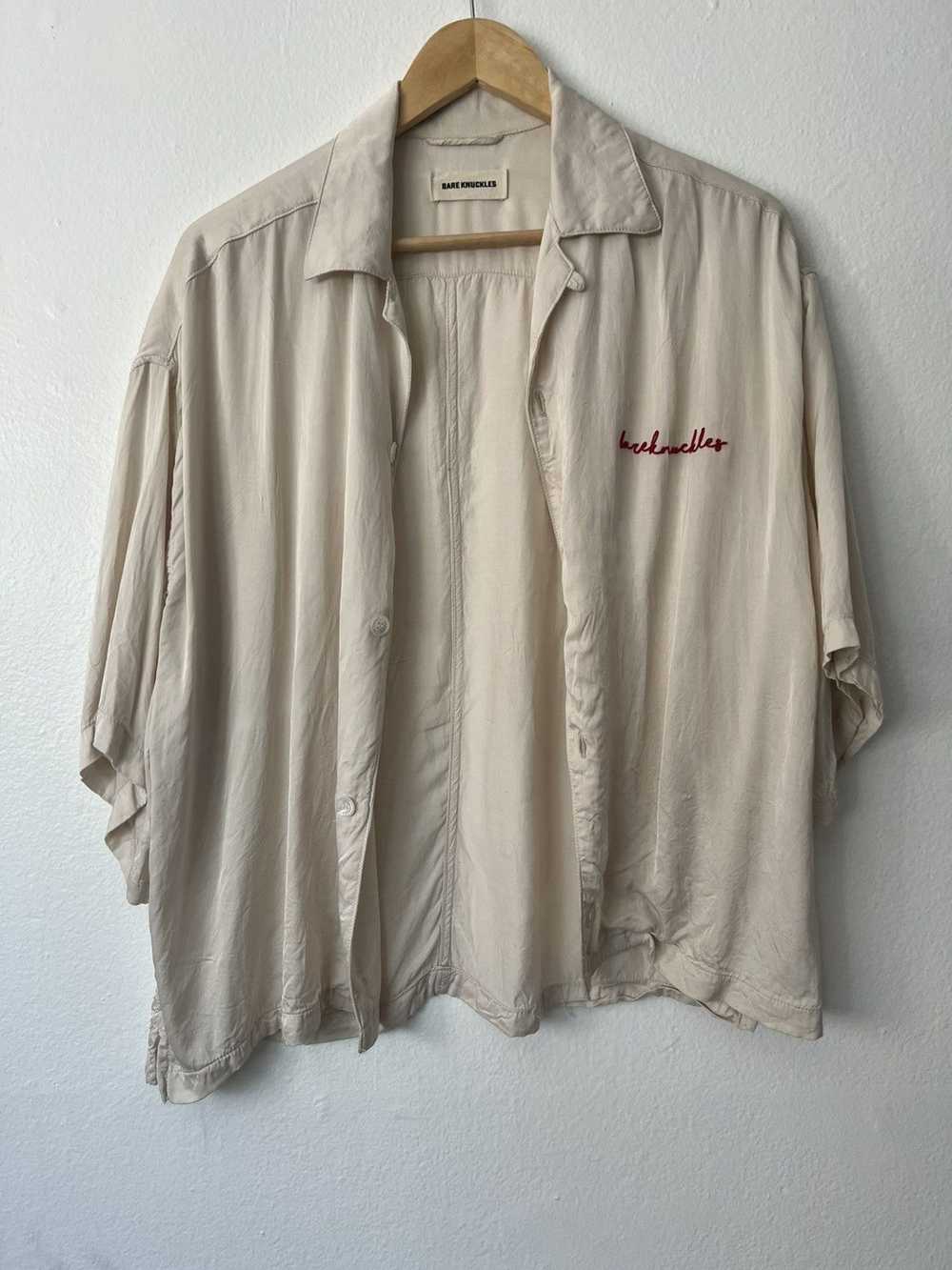 Bare Knuckles Bare Knuckles Cream Bowling Shirt - image 1