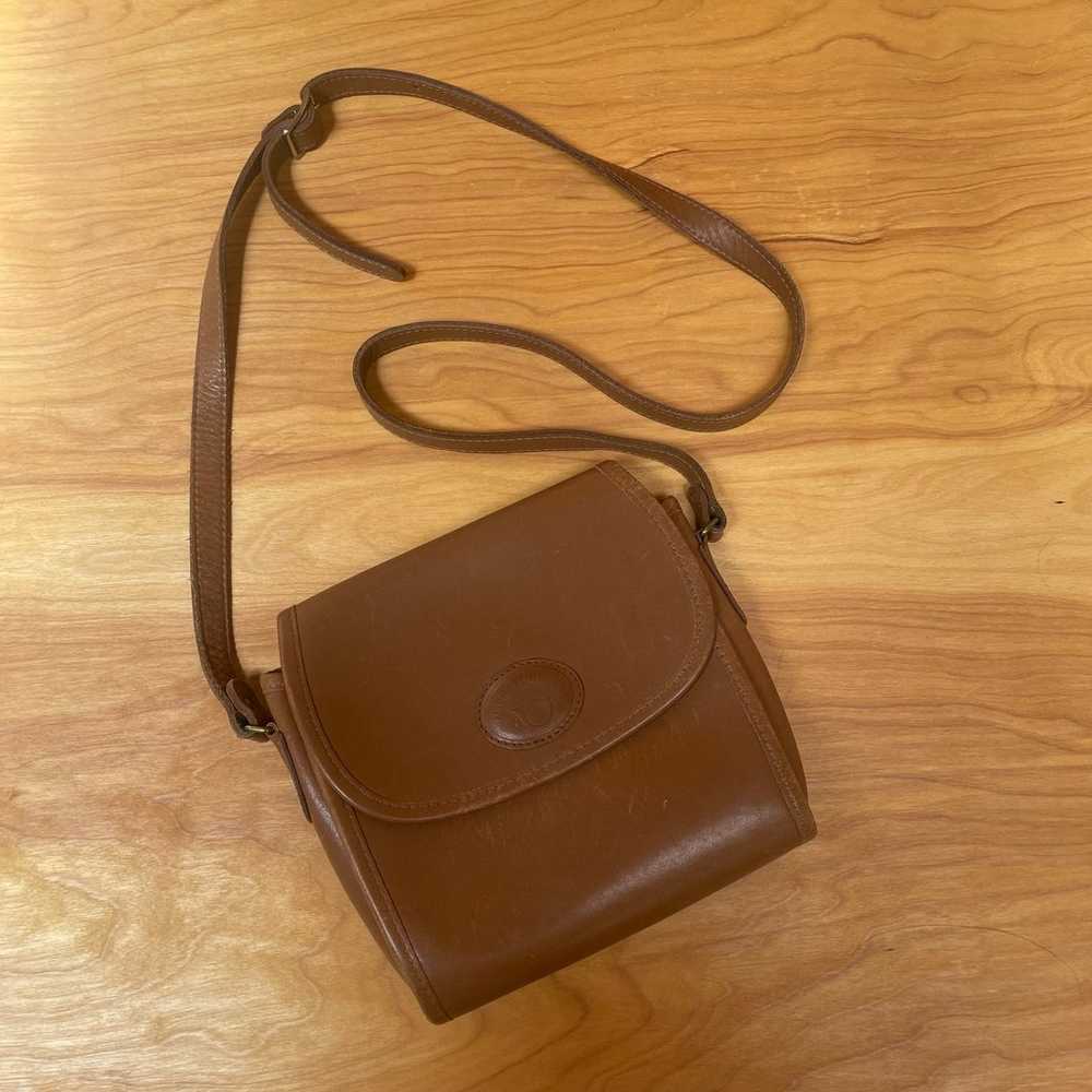 Michael green vintage leather crossbody purse - image 1