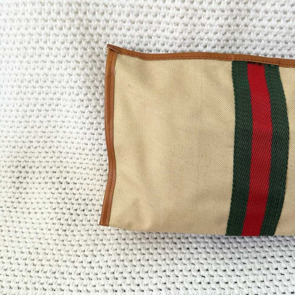 Mr. Roberts Vintage Beige Green Red Stripe Design… - image 2