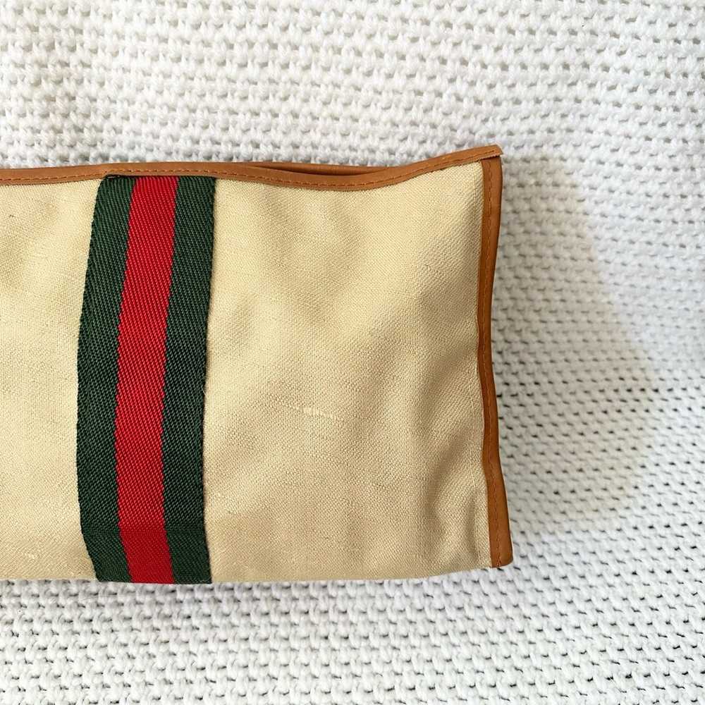 Mr. Roberts Vintage Beige Green Red Stripe Design… - image 6