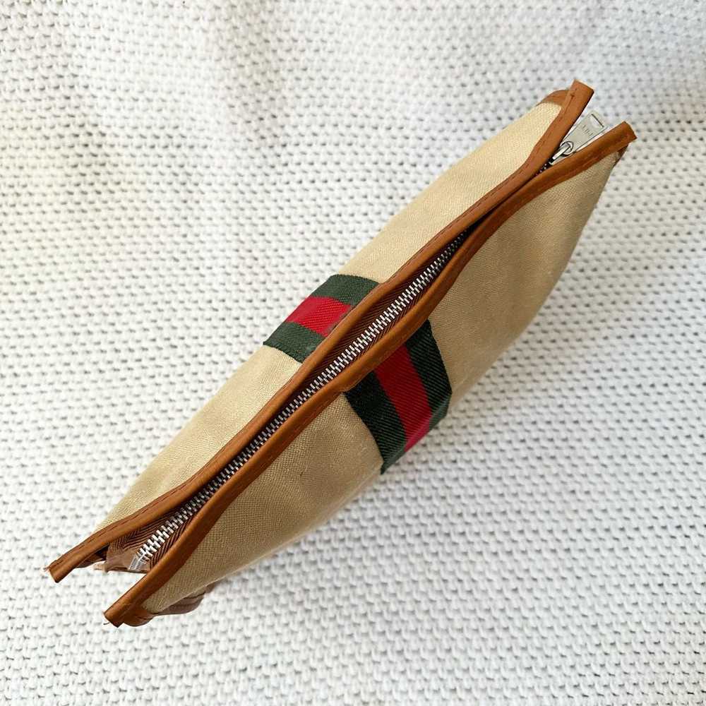 Mr. Roberts Vintage Beige Green Red Stripe Design… - image 7