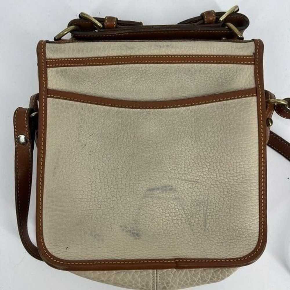 Vintage Dooney & Bourke Bag Pebbled Leather Beige… - image 4