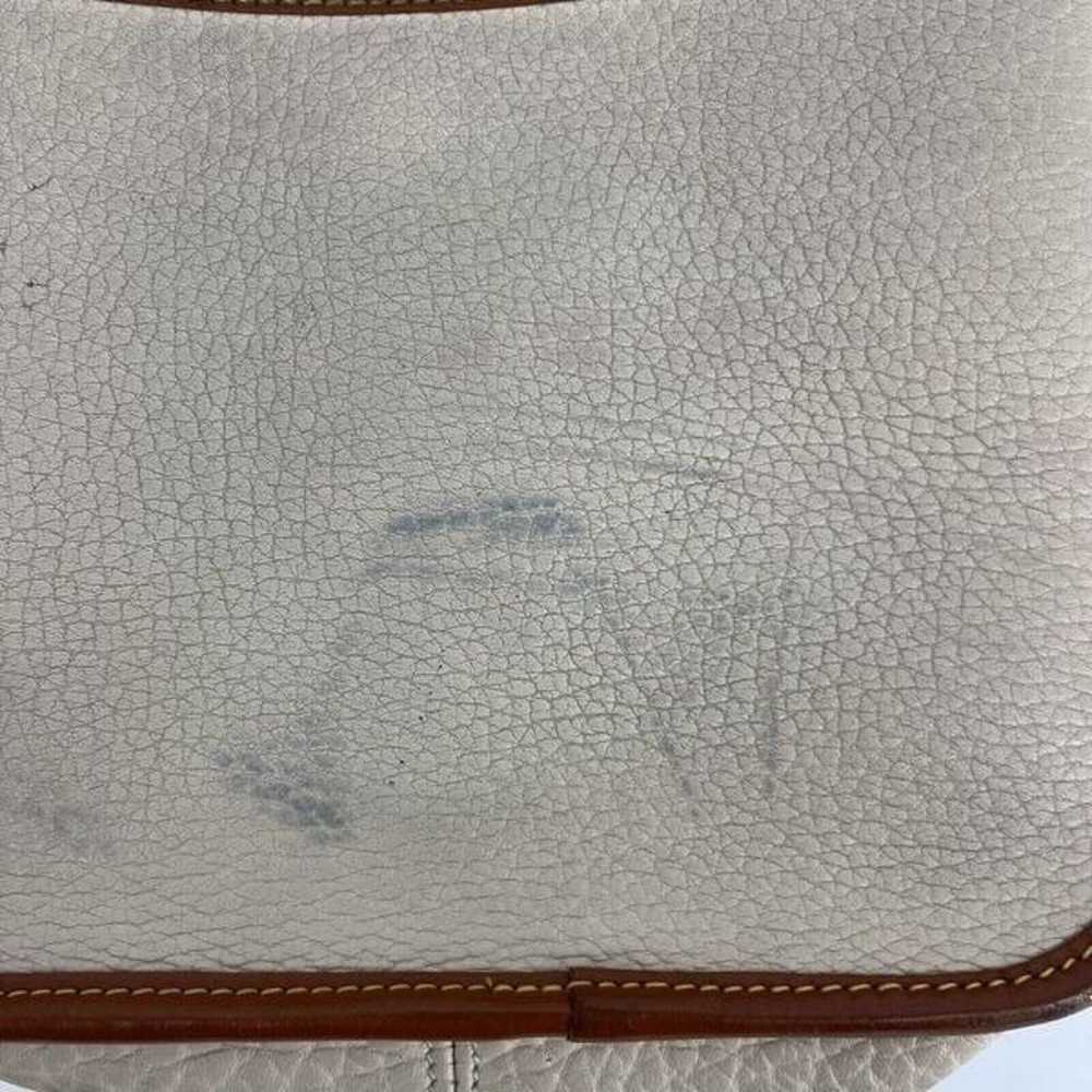 Vintage Dooney & Bourke Bag Pebbled Leather Beige… - image 5