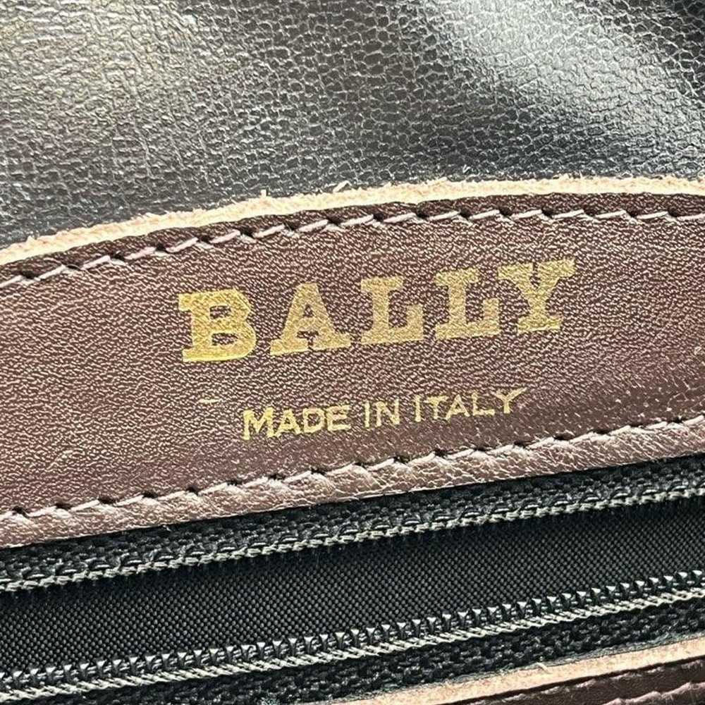 BALLY Vintage Leather Shoulder Bag with Logo - image 10