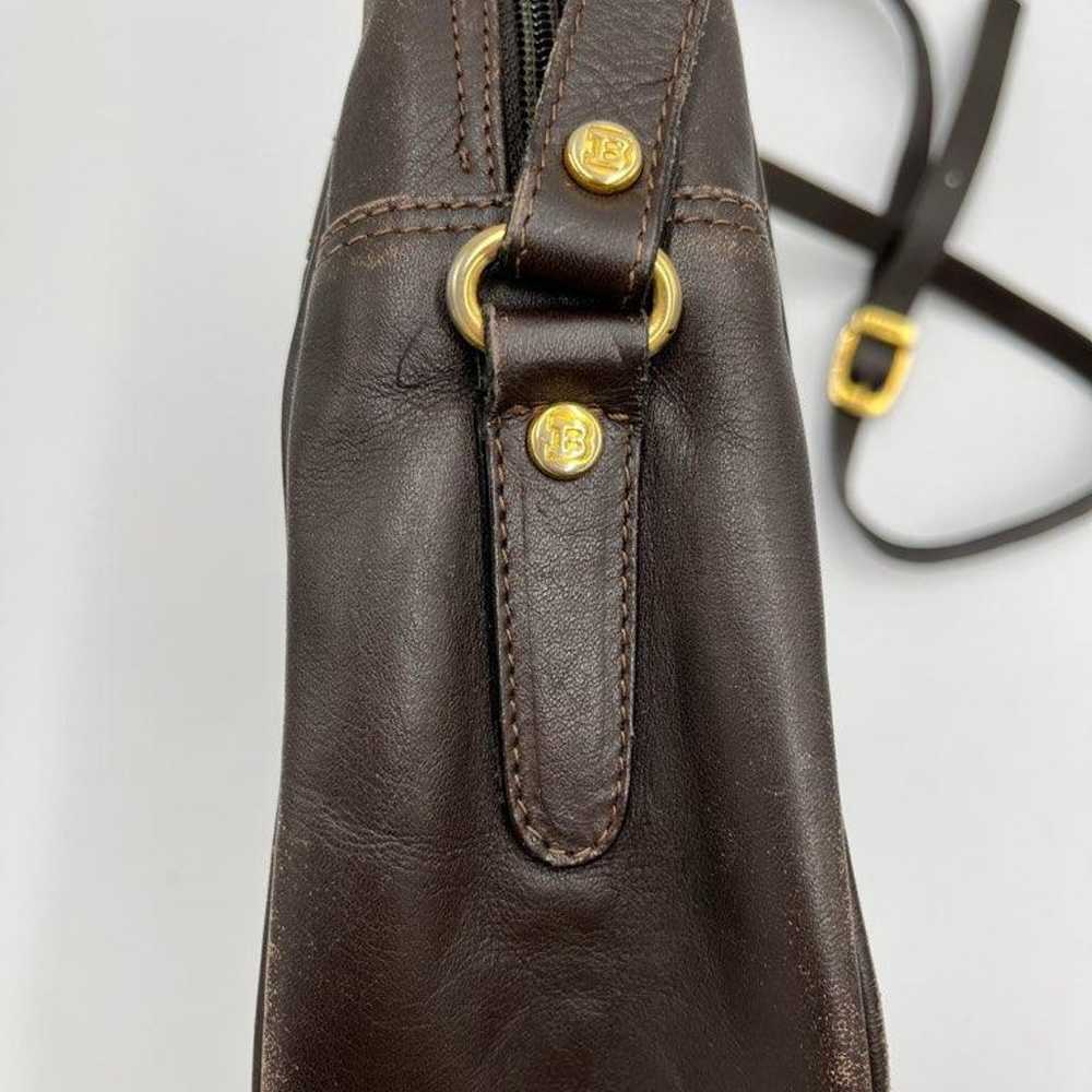 BALLY Vintage Leather Shoulder Bag with Logo - image 4