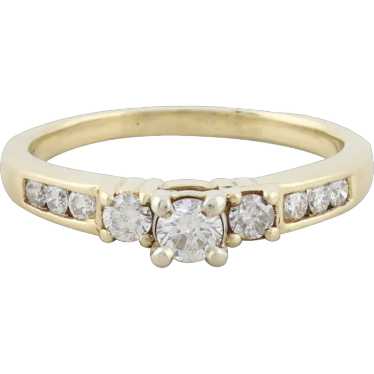 14k Yellow Gold .70 Carat Diamond Ring Size 9 1/4