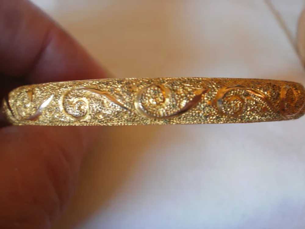 Victorian Era Gold Filled Bangle Bracelet - image 2