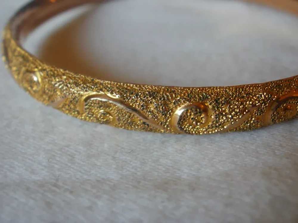 Victorian Era Gold Filled Bangle Bracelet - image 3