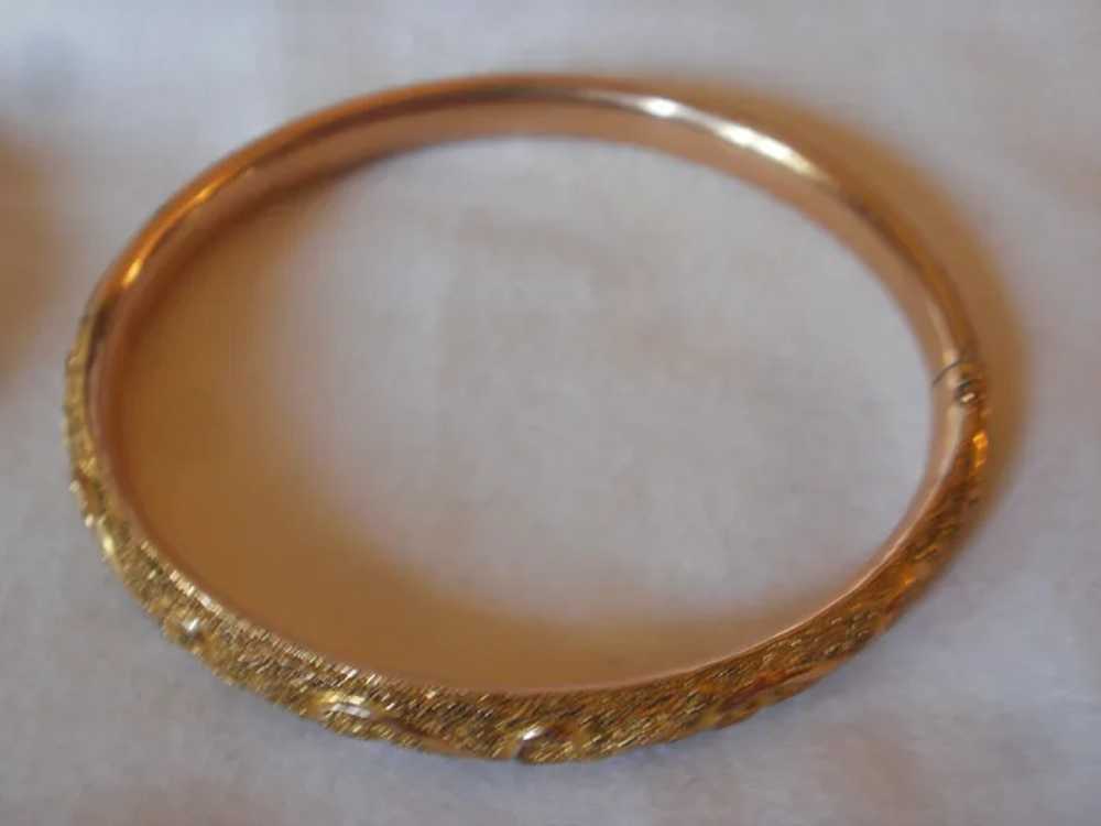 Victorian Era Gold Filled Bangle Bracelet - image 5