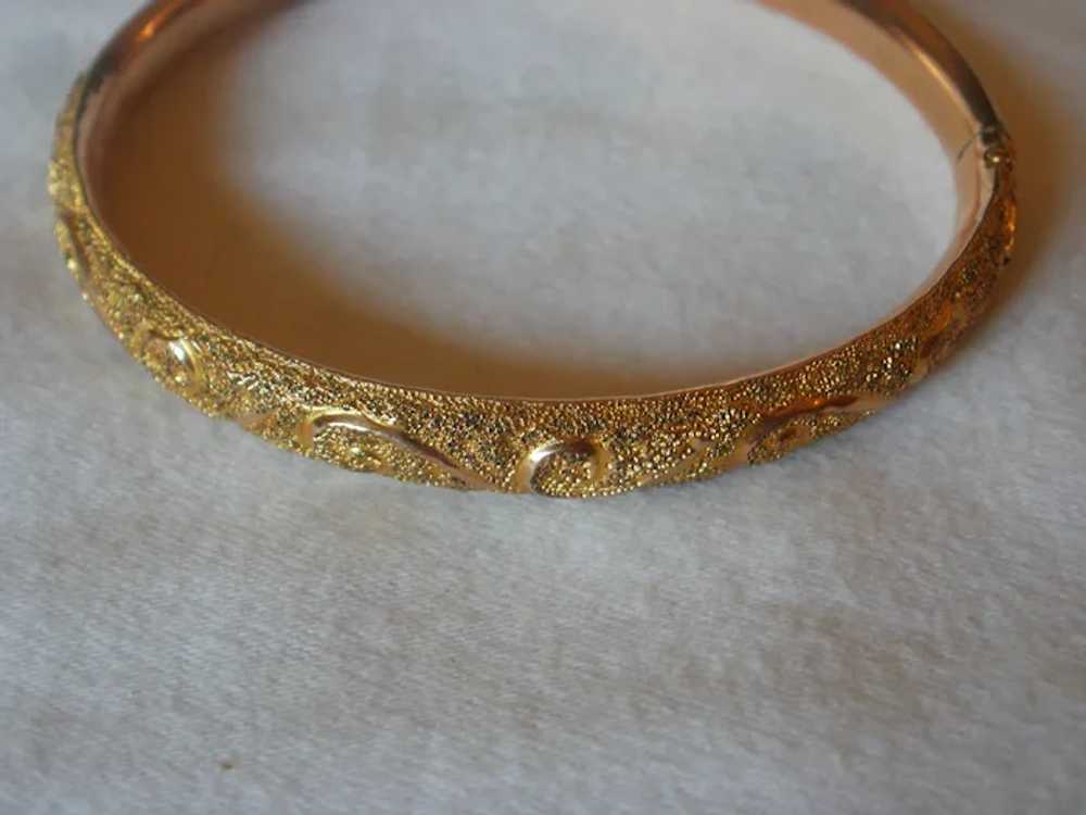 Victorian Era Gold Filled Bangle Bracelet - image 8