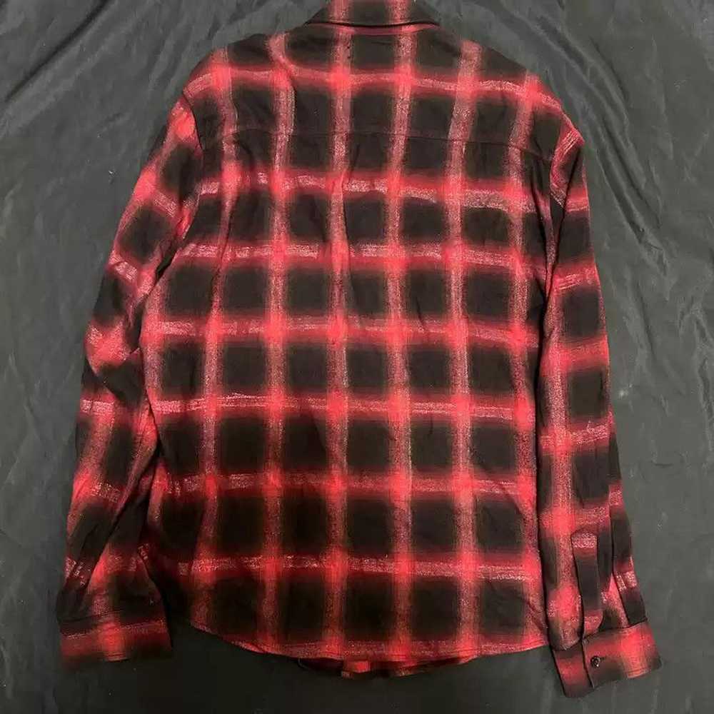 Amiri amiri 18AW GLITTER OVERSIZED PLAID SHIRT - image 2