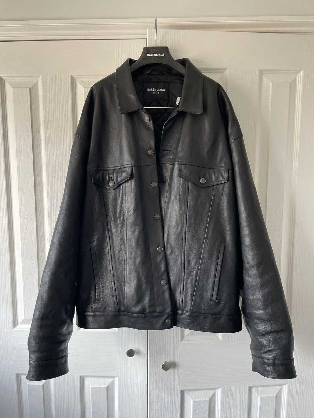 Balenciaga SS22 BUFFALO SKIN TRUCKER JACKET - image 2