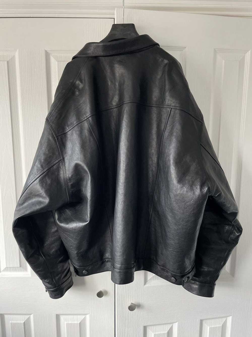 Balenciaga SS22 BUFFALO SKIN TRUCKER JACKET - image 5