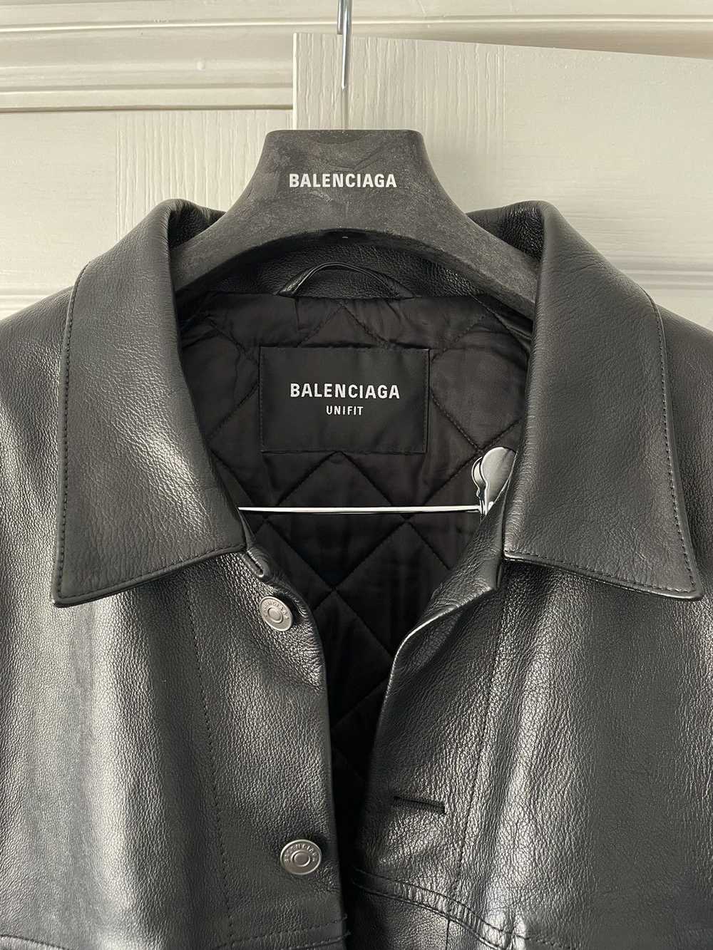 Balenciaga SS22 BUFFALO SKIN TRUCKER JACKET - image 6