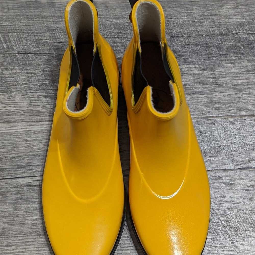 Vintage Ariat ankle rain boots. Bright yellow. Si… - image 2